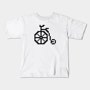 Hipster Bicycle Pixel Art Kids T-Shirt